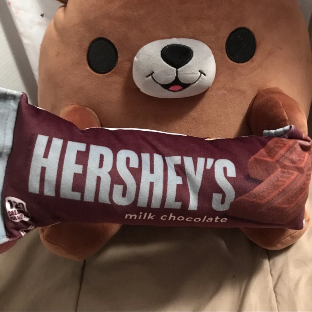 Cute Brown Bear Plush with Chocolate Design - Picture 8 of 11